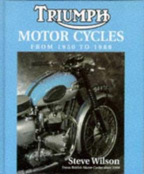 Hardcover Triumph Motor Cycles from 1950 to 1988 Book