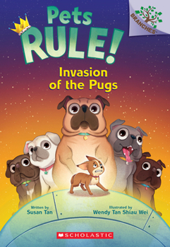 Paperback Invasion of the Pugs: A Branches Book (Pets Rule! #5) Book
