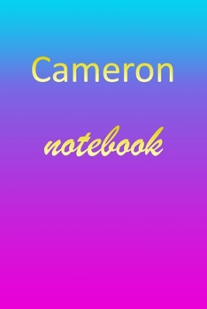 Paperback Cameron: Blank Notebook - Wide Ruled Lined Paper Notepad - Writing Pad Practice Journal - Custom Personalized First Name Initia Book