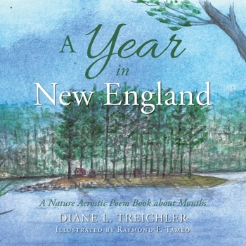 Paperback A Year in New England: A Nature Acrostic Poem Book About Months Book