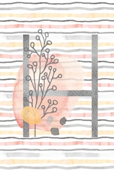 Paperback Food and Exercise Journal with Monogram Letter H: Daily Fitness Tracker for Women Book