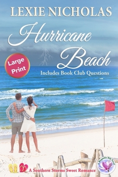 Paperback Hurricane Beach: A Sweet Second Chance Romance [Large Print] Book