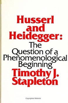 Paperback Husserl and Heidegger: The Question of a Phenomenological Beginning Book