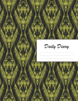 Paperback Daily Diary: Blank 2020 Journal Entry Writing Paper for Each Day of the Year - Olive Green - January 20 - December 20 - 366 Dated P Book