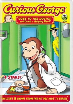 DVD Curious George: Goes To The Doctor & Lends A Helping Hand Book