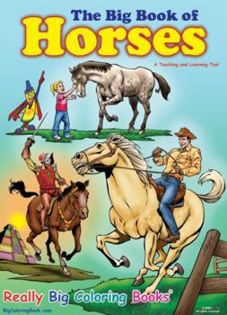 Paperback Horses Really Big Coloring Book 12 x 18 Book