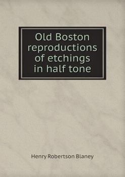 Paperback Old Boston reproductions of etchings in half tone Book