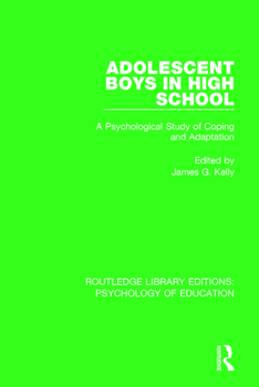 Paperback Adolescent Boys in High School: A Psychological Study of Coping and Adaptation Book