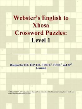 Paperback Webster's English to Xhosa Crossword Puzzles: Level 1 Book
