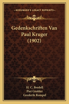 Paperback Gedenkschriften Van Paul Kruger (1902) [Dutch] Book