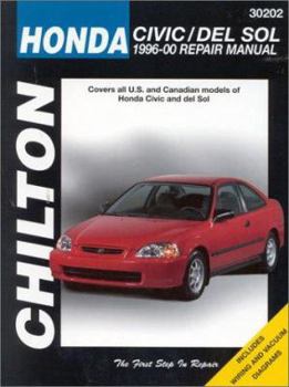 Paperback Honda Civic and del Sol: 1996-00 Repair Manual Book