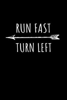 Run Fast Turn Left: Weekly Planner 2020 6x9 - Track and Field Runner Notebook I Running Sprinter Sports Gift