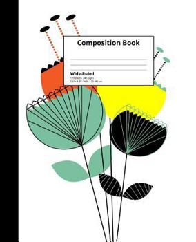 Paperback Composition Book: 120 sheets, 240 pages, Abstract Art Cover Notebook Book