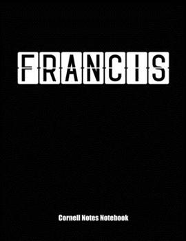 Cornell Notes Notebook : Cornell Note Paper Notebook. Blank Books for College Students. Large College Ruled Medium Lined Journal Note Taking System for School and University. Personalized Name: Franci