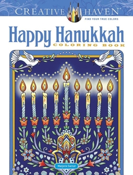 Paperback Creative Haven Happy Hanukkah Coloring Book