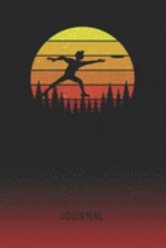 Journal: Blank Frisbee Personal Writing Diary | Old School Retro Vintage Sunset 80s Cover | Daily Journalism Diaries for Journalists & Writers | ... Set Goals & Write about your Life & Interests