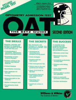 Paperback Optometry Admission Test: The Betz Guide, Second Edition Book