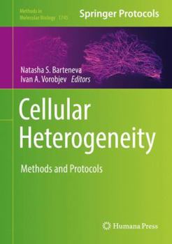 Hardcover Cellular Heterogeneity: Methods and Protocols Book