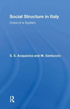 Paperback Social Structure in Italy Book