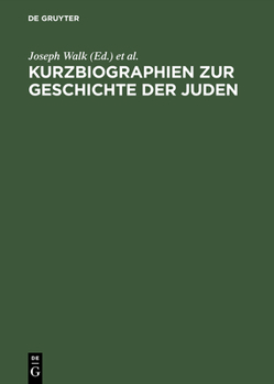 Hardcover Kurzbiographien Zur Geschichte Der Juden: 1918-1945 [German] Book