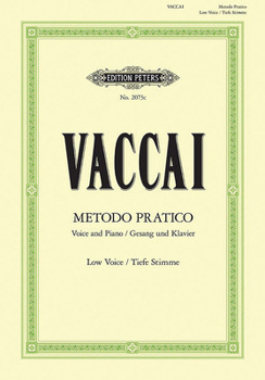 Paperback Metodo Pratico Di Canto Italiano for Voice and Piano (Low Voice): It/Ger Book