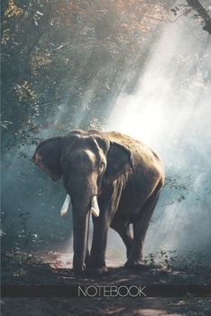 Paperback Notebook: Majestic elephant forest [110 pages]: Majestic elephant forest Book