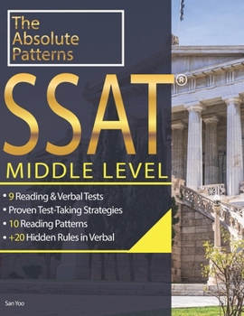 Paperback SSAT 9 Reading & Verbal Tests: +20 Hidden Rules in Verbal Book