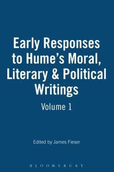 Paperback Early Responses to Hume's Moral, Literary & Political Writings Book