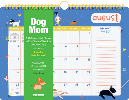 Calendar Dog Mom 17-Month Wall Calendar 2021 Book