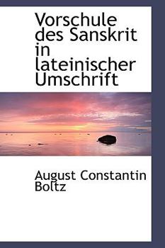 Paperback Vorschule Des Sanskrit in Lateinischer Umschrift Book