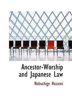 Paperback Ancestorworship and Japanese Law Book