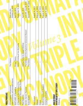 Paperback Invalid Format: An Anthology of Triple Canopy, Volume 3 Book