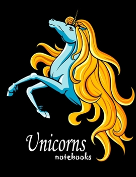 Paperback Unicorns notebook: Unicorn Notebook (Composition Book Journal) (8.5 x 11 Large) Book