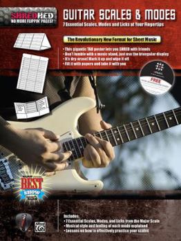 Paperback Guitar Scales & Modes: 7 Essential Scales, Modes, and Licks at Your Fingertips, Poster / Folder / Triangular Display Book