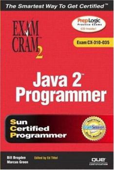 Paperback Java 2 Programmer Exam Cram 2 (Exam Cram CX-310-035) [With CDROM] Book