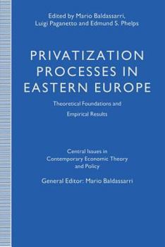 Paperback Privatization Processes in Eastern Europe: Theoretical Foundations and Empirical Results Book