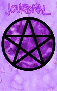 Paperback Journal: purple lined journal with pentacle Book