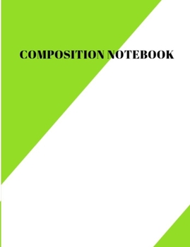 Paperback Composition Notebook: College Ruled Lined Paper, 100 Pages Book