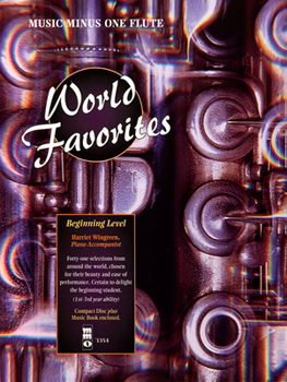 Paperback World Favorites - Beginning Level: Music Minus One Flute Book