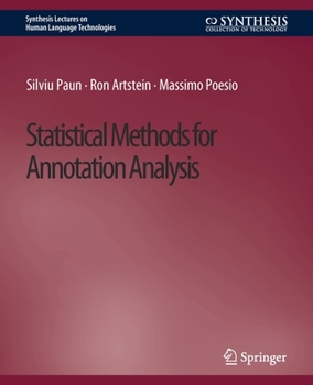 Paperback Statistical Methods for Annotation Analysis Book