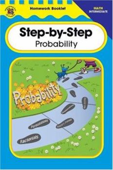 Paperback Step-By-Step Probability Homework Booklet, Intermediate Book