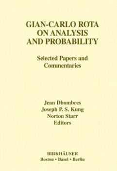 Paperback Gian-Carlo Rota on Analysis and Probability: Selected Papers and Commentaries Book