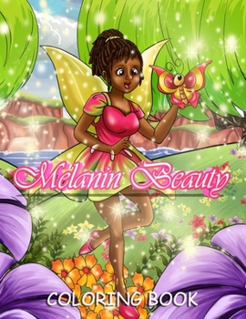 Paperback Melanin Beauty Coloring Book