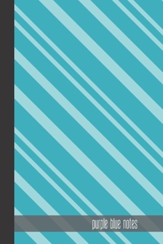 Paperback purple blue notes: small lined Christmas Pattern Notebook / Travel Journal to write in (6'' x 9'') 120 pages Book