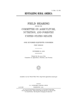 Paperback Revitalizing rural America Book