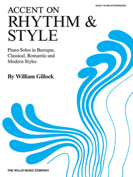 Paperback Accent on Rhythm & Style: Early to Mid-Intermediate Level Book