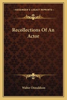 Paperback Recollections Of An Actor Book