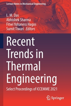 Paperback Recent Trends in Thermal Engineering: Select Proceedings of Iccemme 2021 Book