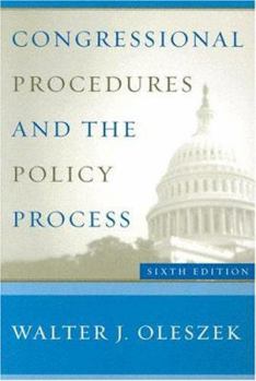 Paperback Congressional Procedures and the Policy Process Book
