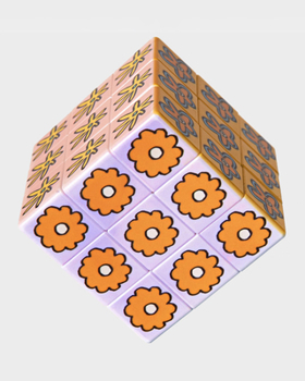 Misc. Art Cube - Flower Pop Puzzle Game Cube with Artistic Patterns Book